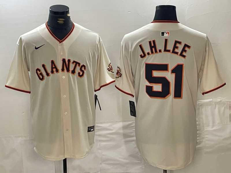 Men%27s San Francisco Giants #51 Jung Hoo Lee Cream 2024 Home Limited Stitched Baseball Jersey->st.louis cardinals->MLB Jersey